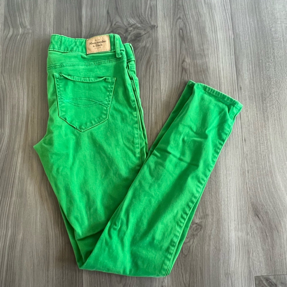 Abercrombie & Fitch Bright Green Pants